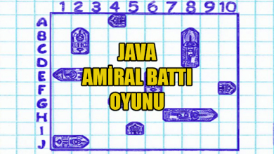 Photo of Java ile Amiral Battı Oyunu