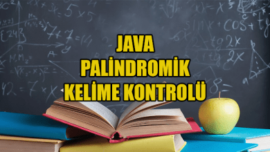 Photo of Java İle Palindromik Kelime Kontrolü