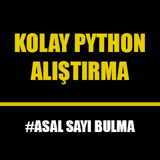 Python Dilinde Asal Sayı Kontrolü