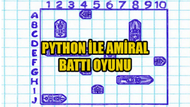 Photo of Python İle Amiral Battı Oyunu Yapımı