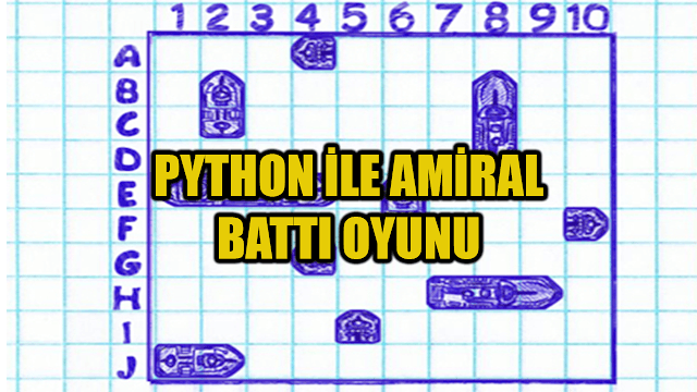 Python İle Amiral Battı Oyunu Yapımı