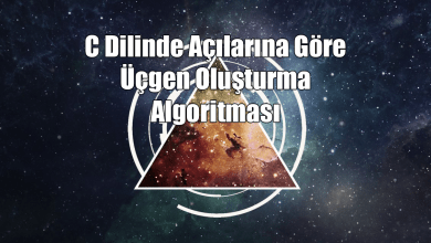 Photo of C Dilinde Açılarına Göre Üçgen Oluşturma Algoritması