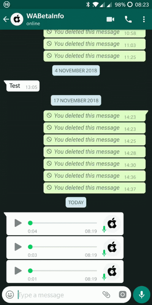 Whatsapp ardışık sesli mesaj okuma özelliği geldi