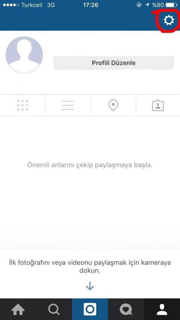 Instagram arama geçmişi temizleme