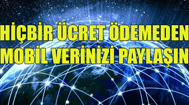 ücretsiz mobil veri paylaşımı