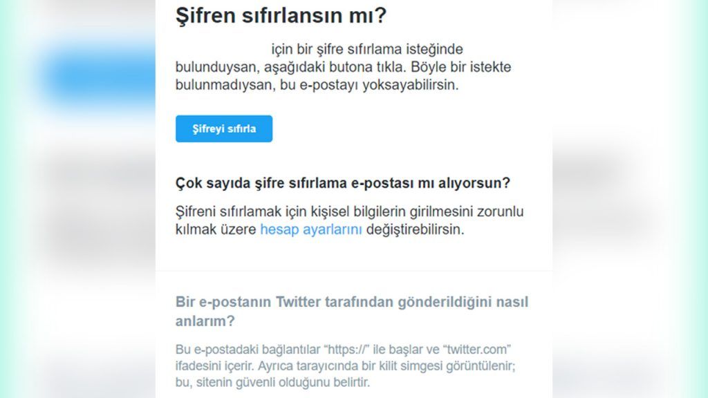 twitterda şifre nasıl sıfırlanır