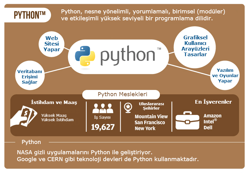 Python dilini öğrenmek için sebepler