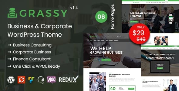 grassy wordpress teması