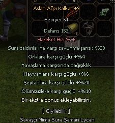 aslan ağzı kalkan efsunları