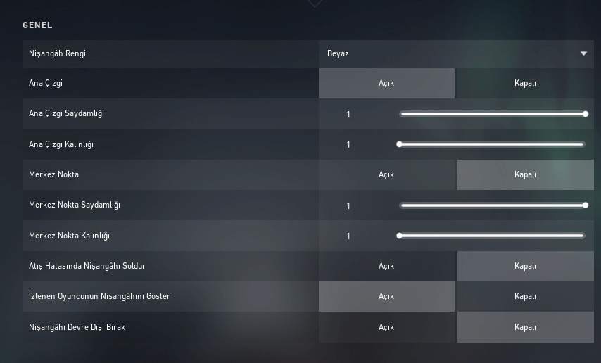 Valorant en iyi crosshair