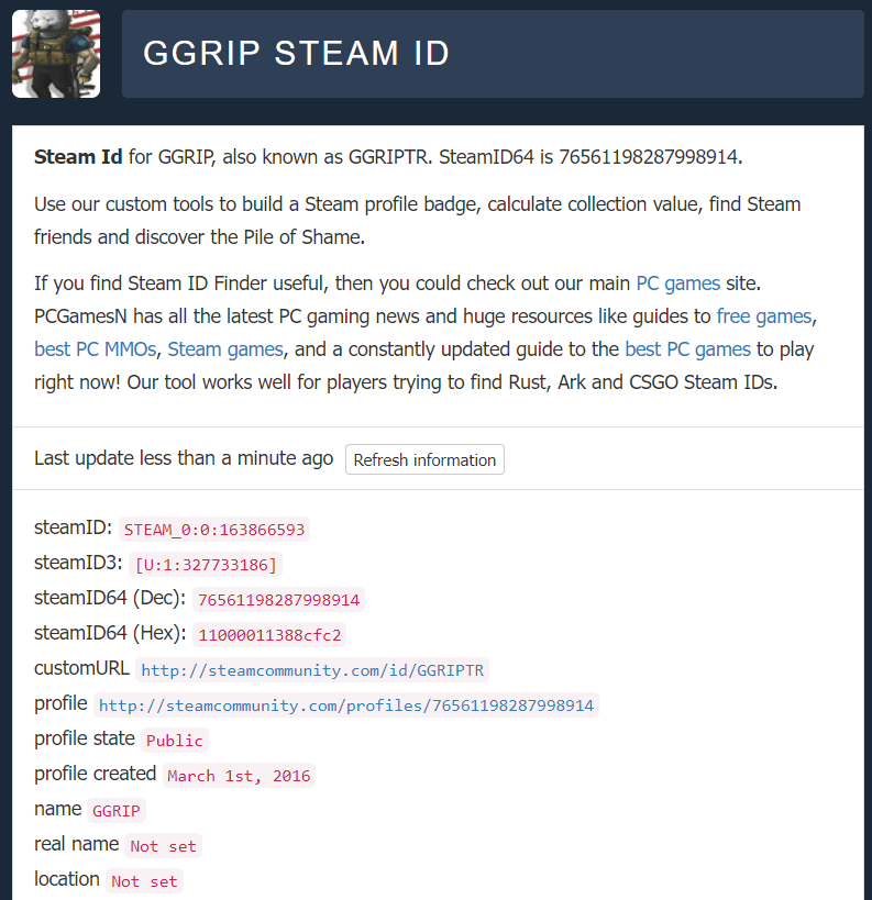 steam id bulma